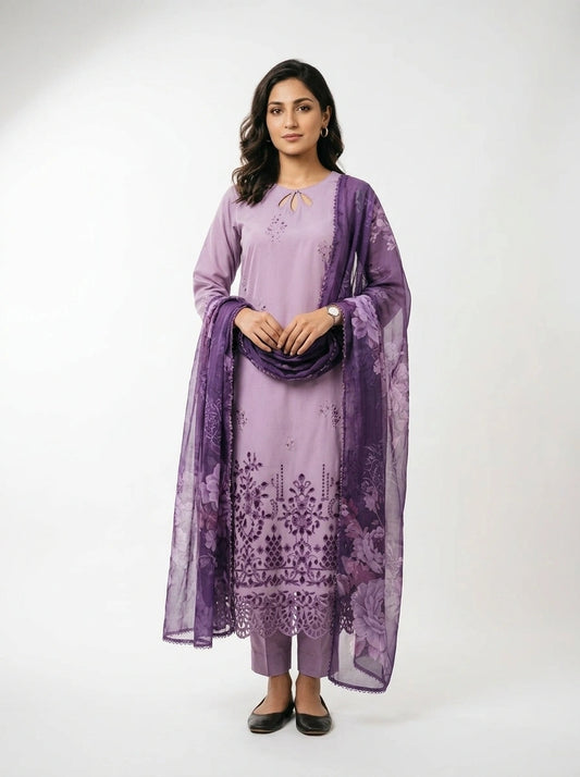 Lavender 3-Piece Suit Set - 0068