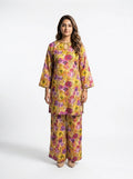 Golden Poppy Floral Co-Ord Set - 0062