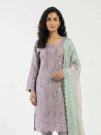 3 Piece - Pure sheesha silk Fabric - 0026