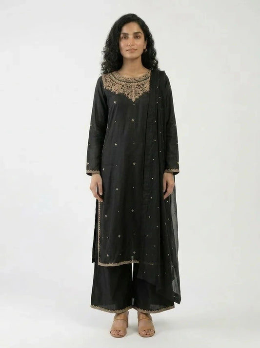 3 Piece - Pure Shamooz Silk Fabric - 0028