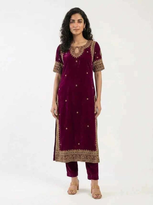 3 Piece - Pure Shamooz silk Fabric - 0024