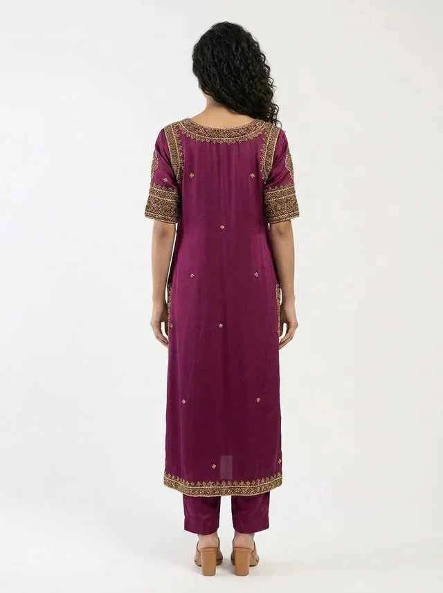 3 Piece - Pure Shamooz silk Fabric - 0024
