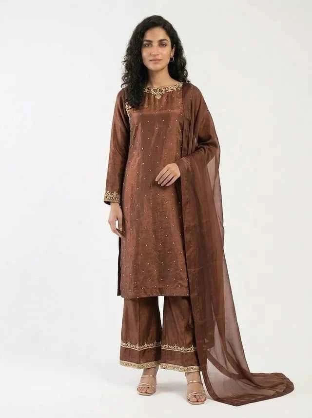 3 Piece - Pure Russian Silk Fabric - 0023
