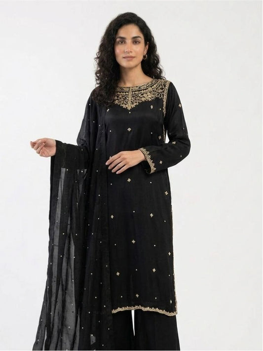 3 Piece - Pure Shamooz Silk Fabric - 0028