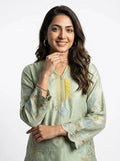 3 Piece - Sheesha silk machine embroidered  - 0007
