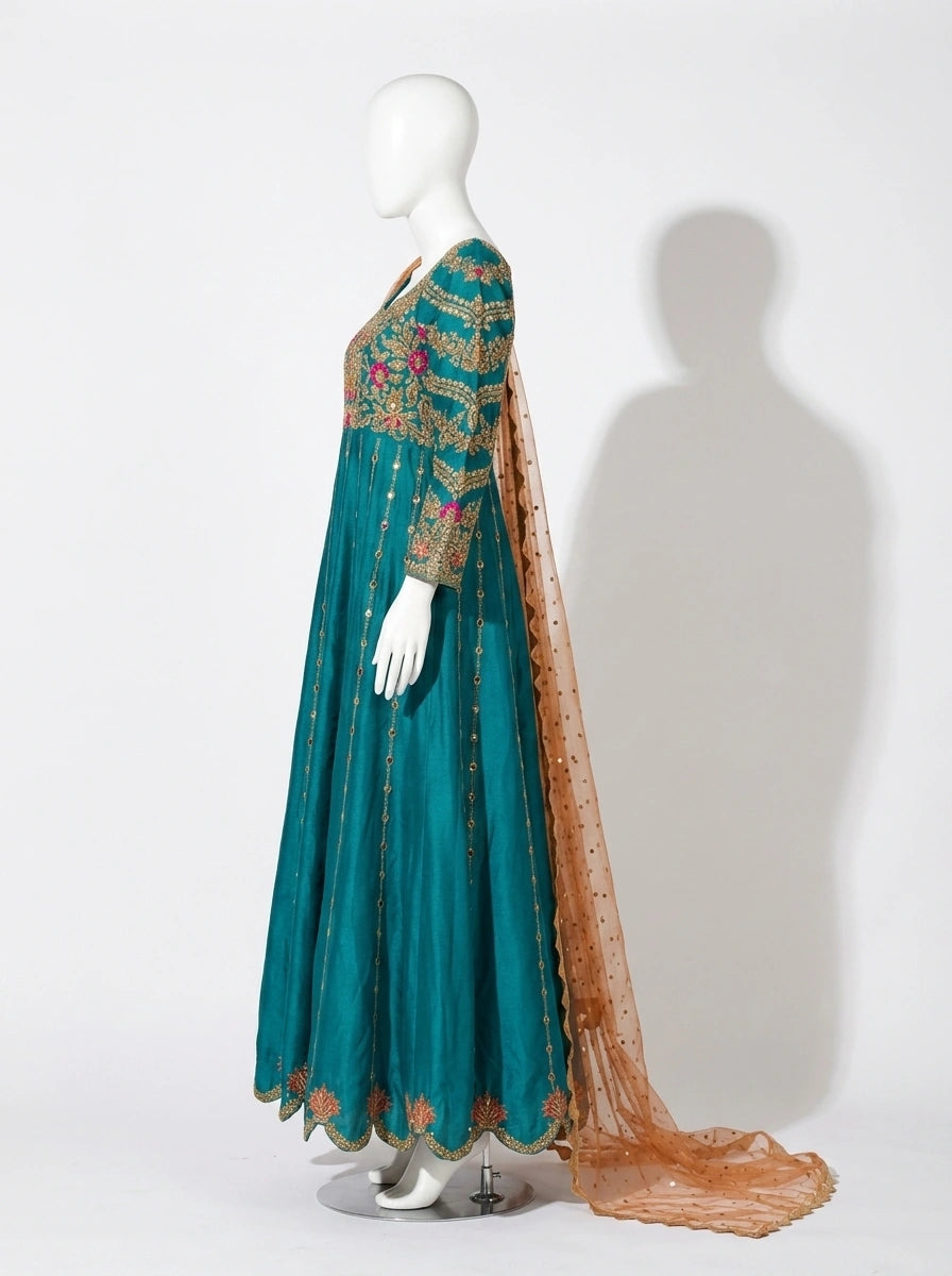 3 Piece - Pure Raw silk Fabric - 0047