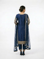 3 Piece - Pure Raw silk Fabric - 0045