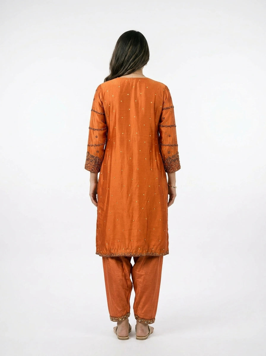 3 Piece - Pure Shamooz silk Fabric - 0043