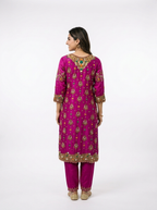 2 Piece - Pure Shamooz silk Fabric - 0044