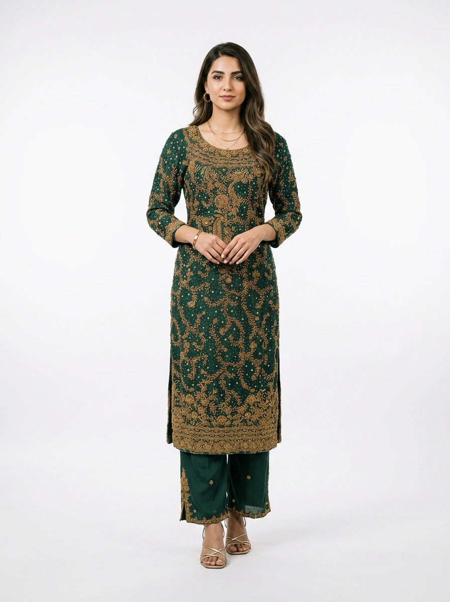 3 Piece - Pure Raw Silk Fabric - 0041