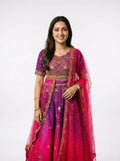 3 Piece - Pure Raw silk lahenga choli - 0019