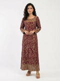 3 Piece - Pure Shamooz silk Fabric - 0034