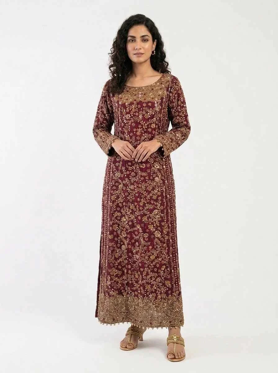 3 Piece - Pure Shamooz silk Fabric - 0034