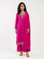 3 Piece - Shamooz silk Fabric - 0030