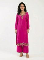 3 Piece - Shamooz silk Fabric - 0030