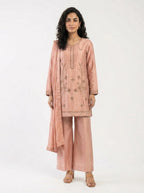 3 Piece - Pure sheesha silk Fabric - 0029