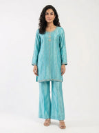 3 Piece - Pure sheesha silk Fabric - 0027