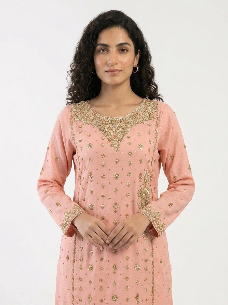 3 Piece - Pure Crap silk Fabric - 0022