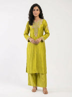 3 Piece - Pure sheesha silk Fabric - 0021