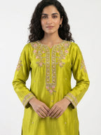 3 Piece - Pure sheesha silk Fabric - 0021