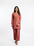 3 Piece - Russian silk hand embroidered suit - 0001