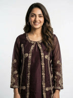 3 Piece -Machine work Co ord set - 0005