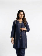 3 Piece - Sheesha silk hand embroidered - 0009