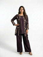 3 Piece -Machine work Co ord set - 0005