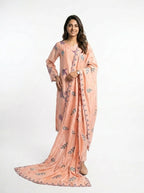 3 Piece - Sheesha silk machine embroidered - 0008