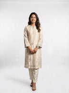 3 Piece - Sheesha silk machine embroidered  - 0006