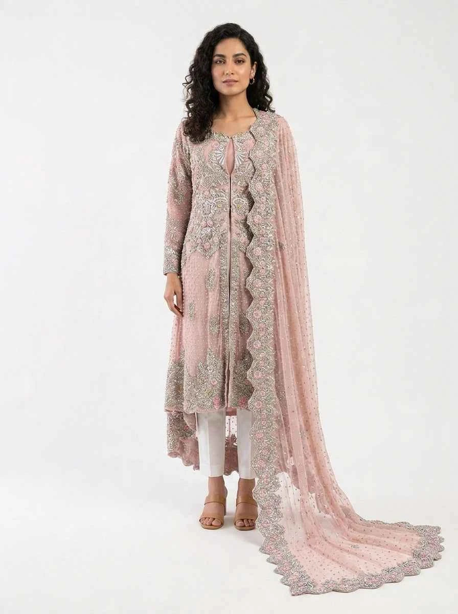 3 Piece - Pure Soft Net Fabric - 0035