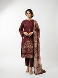 Maroon 3-Piece Suit Set - 0066