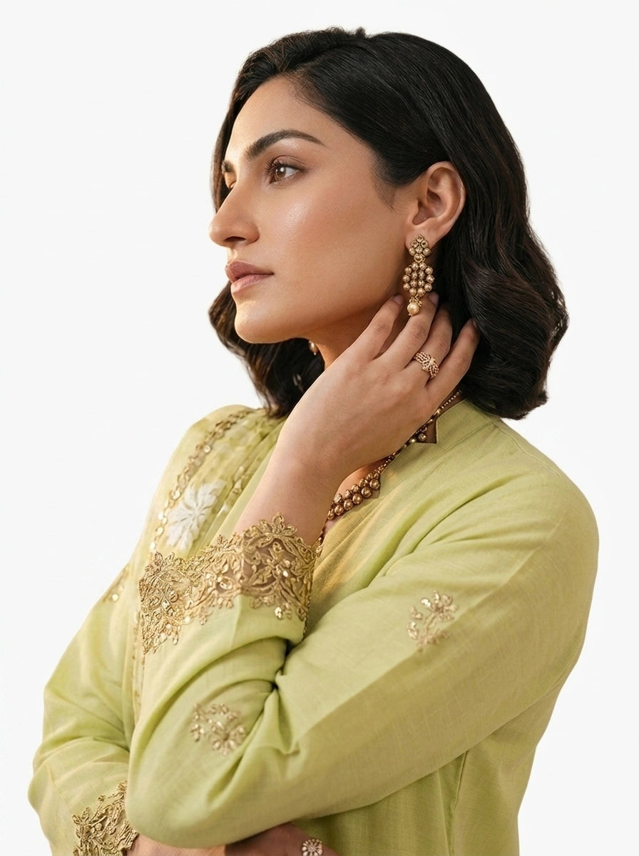 Lime Green 3-Piece Suit Set - 0067