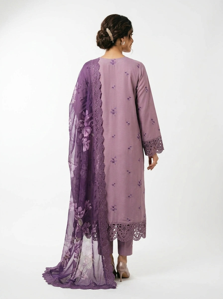 Lavender 3-Piece Suit Set - 0068