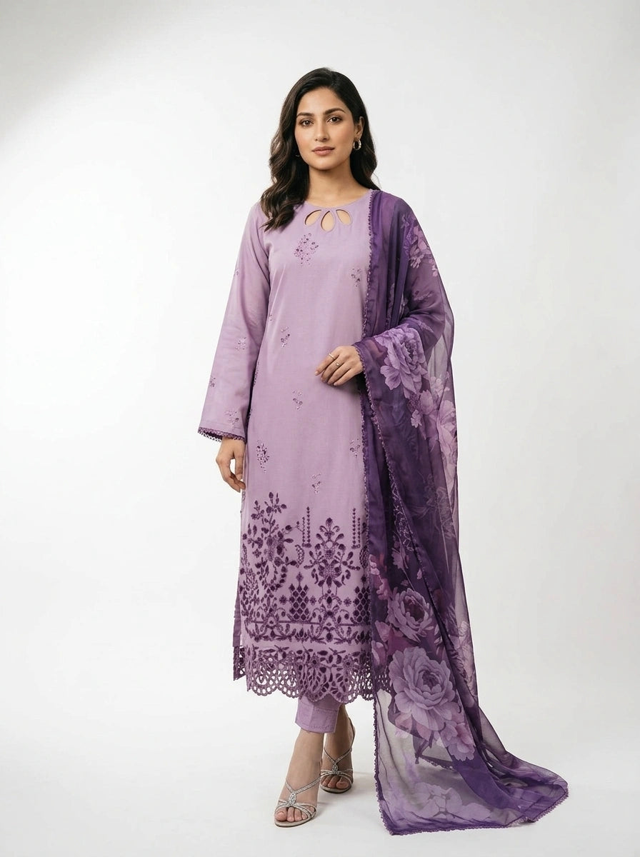 Lavender 3-Piece Suit Set - 0068