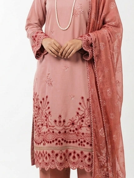 Dusty Pink 3-Piece Suit Set - 0069