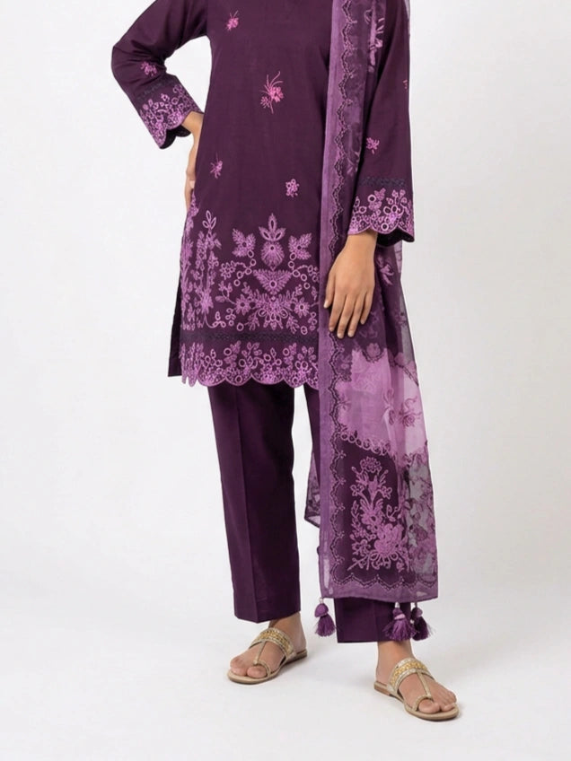 Deep Plum/Purple 3-Piece Suit - 0073